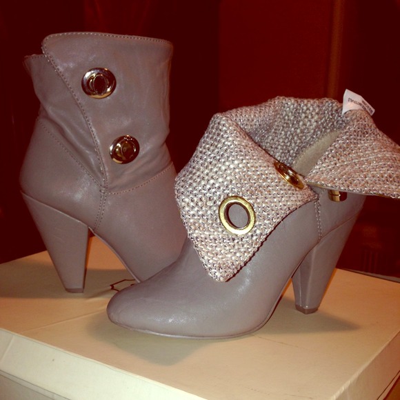 Baby Phat Boots - Baby Phat Medina Gray/Taupe Booties