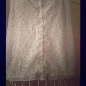 Cute lace Hollister tank top.