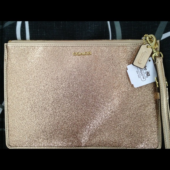 💯% Authentic Bling COACH Wristlet