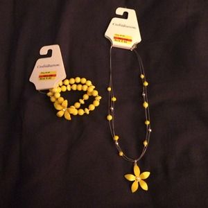 croft&barrow necklace with matching bracelet