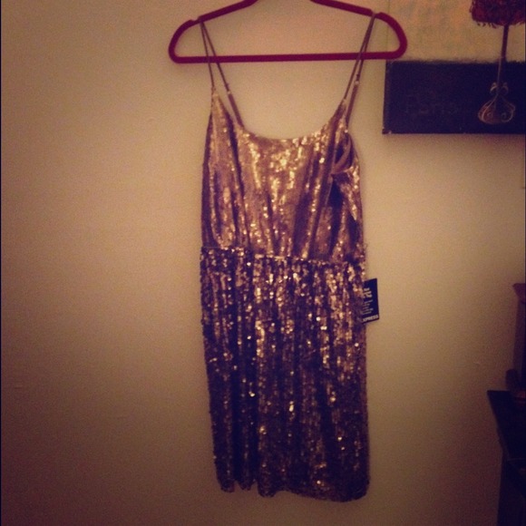 *Sold* Express Sequined Party Dress - Picture 1 of 4