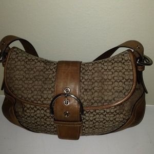 Coach signature shoulder bag