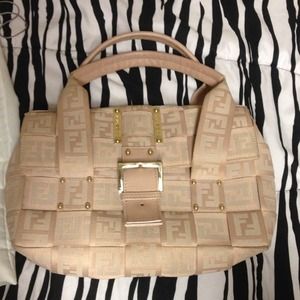Authentic Pink and gold genuine fendi purse