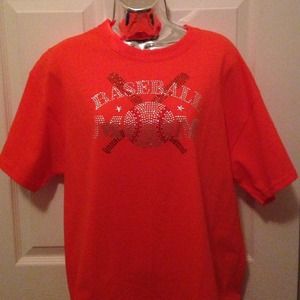 NEW "Baseball Mom" Bling tee