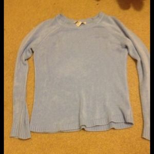 forever 21 soft baby blue sweater
