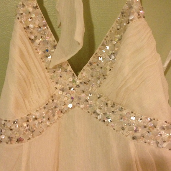 BCBG Max Azria Silk & Sequin Cocktail Dress - Picture 4 of 4