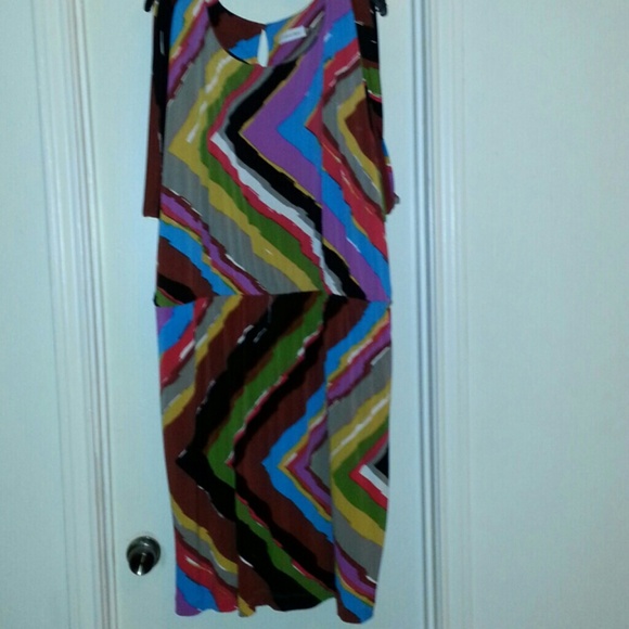 Multi-print dress