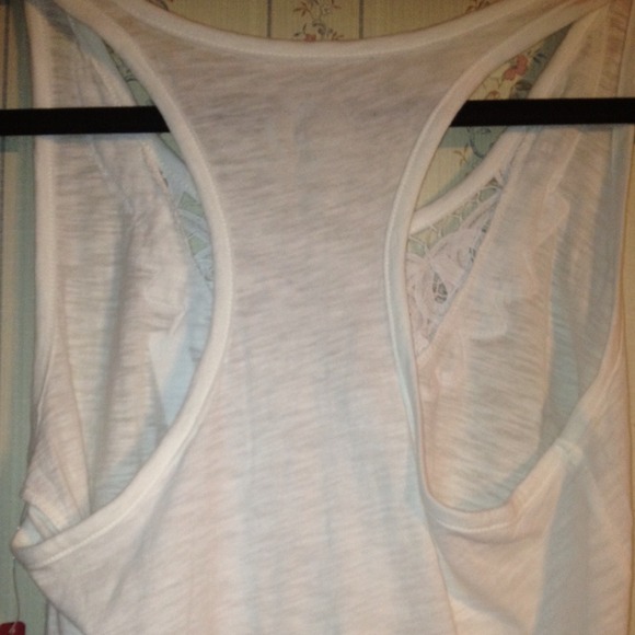 White Racerback Tank Top - Picture 3 of 3