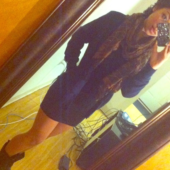 Navy blue boyfriend cardigan