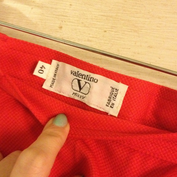 *SOLD* Valentino | Red Pencil Skirt - Picture 2 of 2