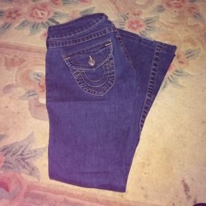 True religion jeans size 26 blue denim boot cut
