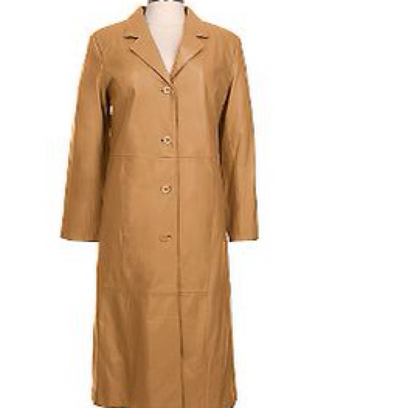 Jackets & Blazers - Leather Long Coat w/ Thermolite Zip-out Lining