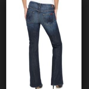 Short Dark Wash A-Pocket 7 Jeans