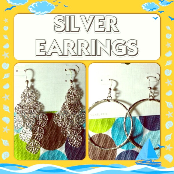 SOLD‼️ 💕LOVELY SILVER TONE EARRINGS!!!💕