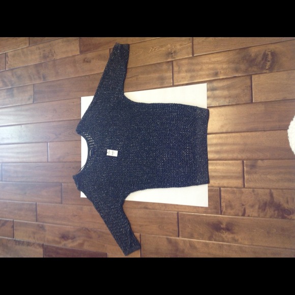 Express mesh sparkly top