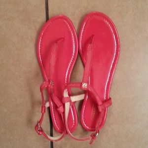 Coach Rolanda T-strap Patent Sandals