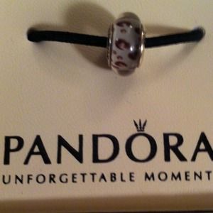 Authentic snow leopard pandora charm