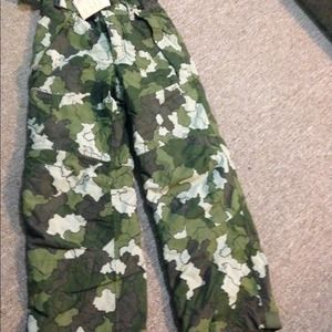 Boys camo ski pants