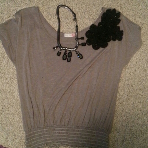 Flower Accent Top