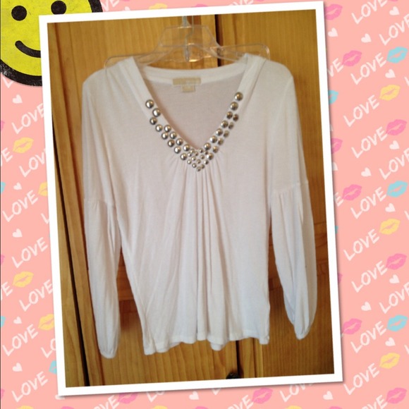 Michael Kors hippy chic long sleeve top