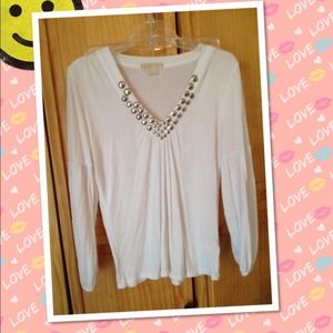 Michael Kors hippy chic long sleeve top