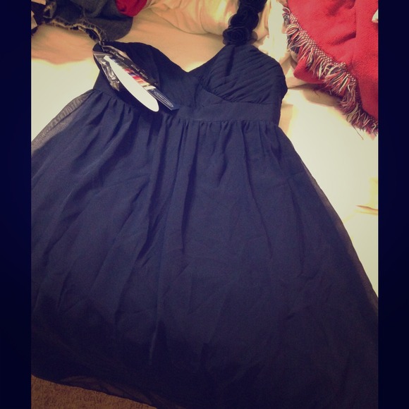 Bridesmaid navy blue dress