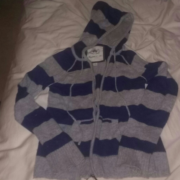 Purple and grey stripped sweater