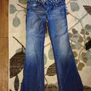 A pocket 7 for mankind women jeans