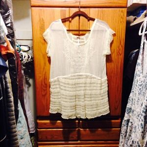 Free People sheer tunic.
