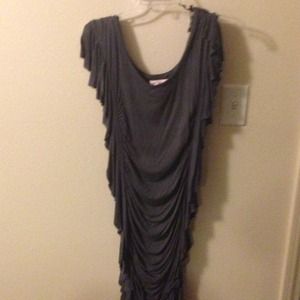 Gray blush dress