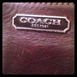 Small coach wristlet