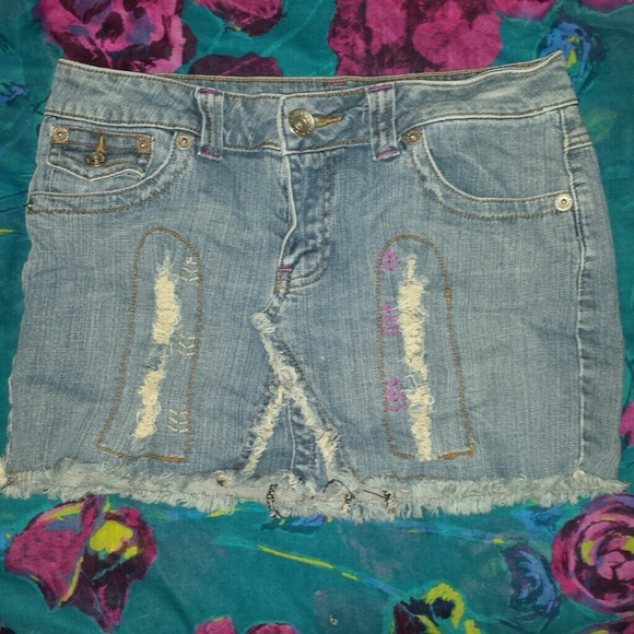 Denim mini skirt - Picture 1 of 2