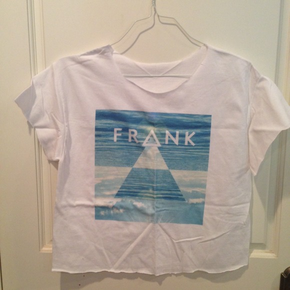 Frank ocean cropped band tee shirt