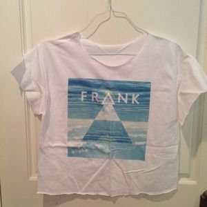 Frank ocean cropped band tee shirt
