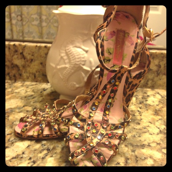 Betsey Johnson cheetah heels.