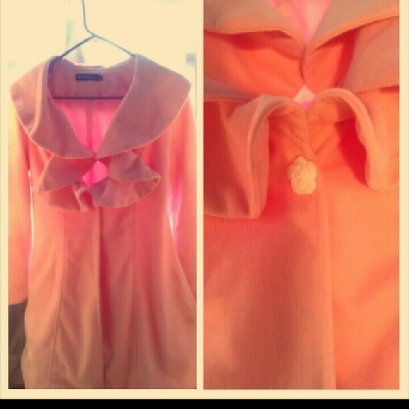 Pink ruffle coat - Picture 2 of 2