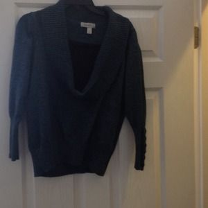 Emerald green cow neck sweater