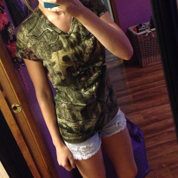 Camo V-Neck