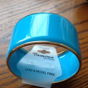 Light blue bangle bracelet