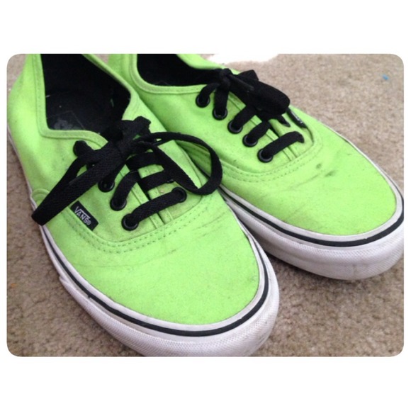 Neon green vans