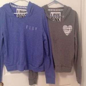 Two Victoria's Secret hoodies