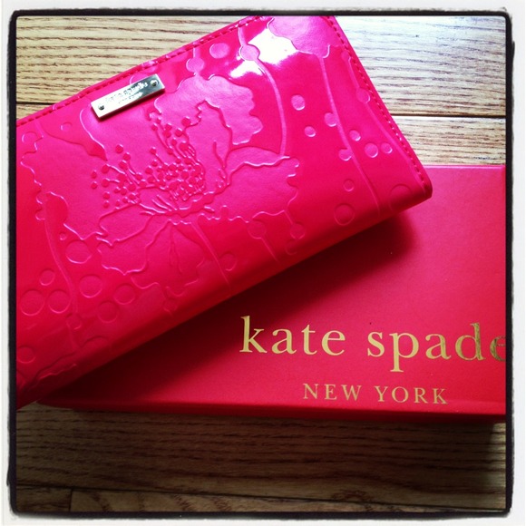 Kate Spade Japanese Floral Embossed Stacey Wallet