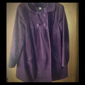 Purple corduroy blazer