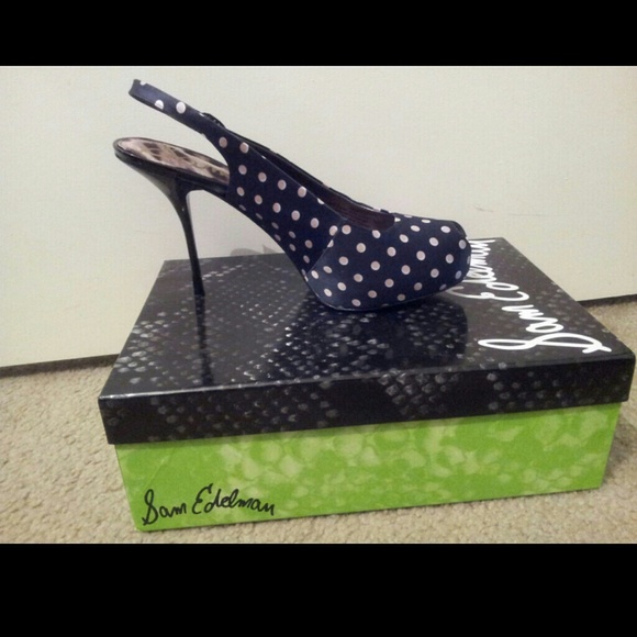 sam edelman polka dot pumps
