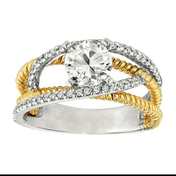 Gabriel & Co. Full 3 ring wedding set - Picture 4 of 4