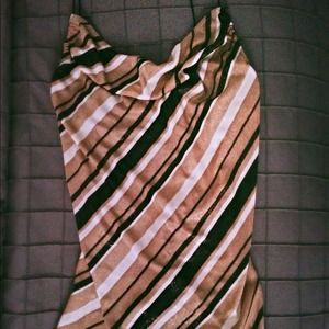 XOXO Shimmer Stripes Top