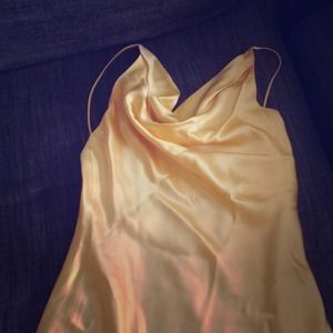 Yellow cocktail dress