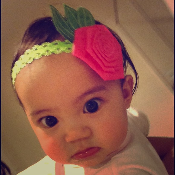 Headband flower&leaves