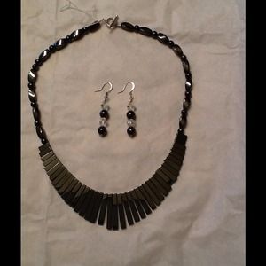 Handmade Hematite Necklace