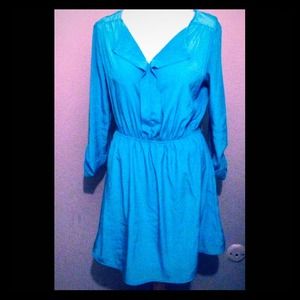 A light blue dress